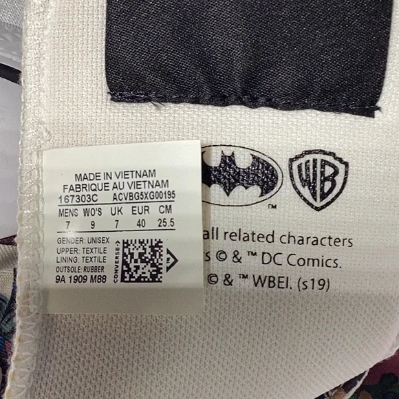 CONVERSE BATMAN shoes new - Picture 7 of 14